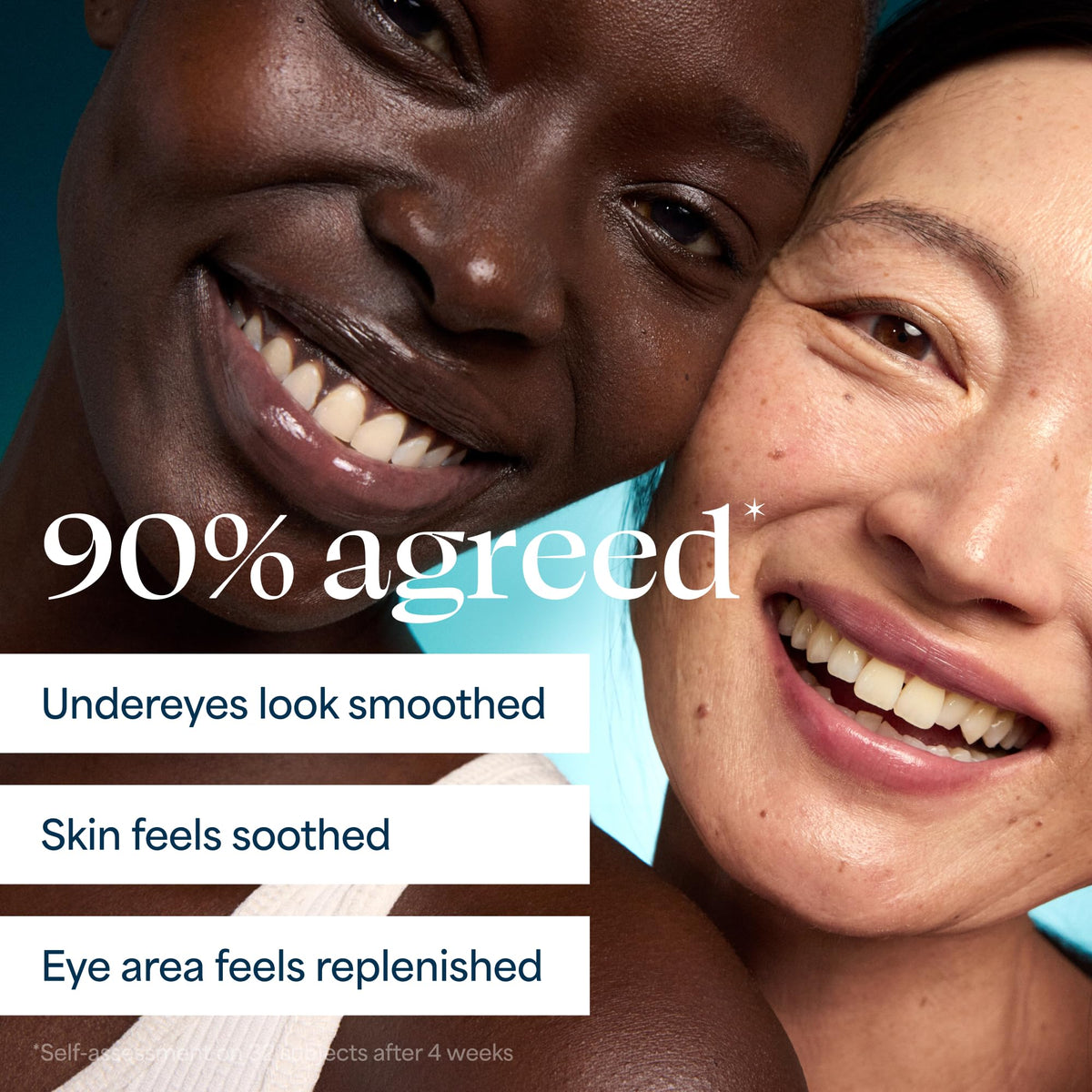 TULA applicator gliding under eye in use, provides instant refresh benefit