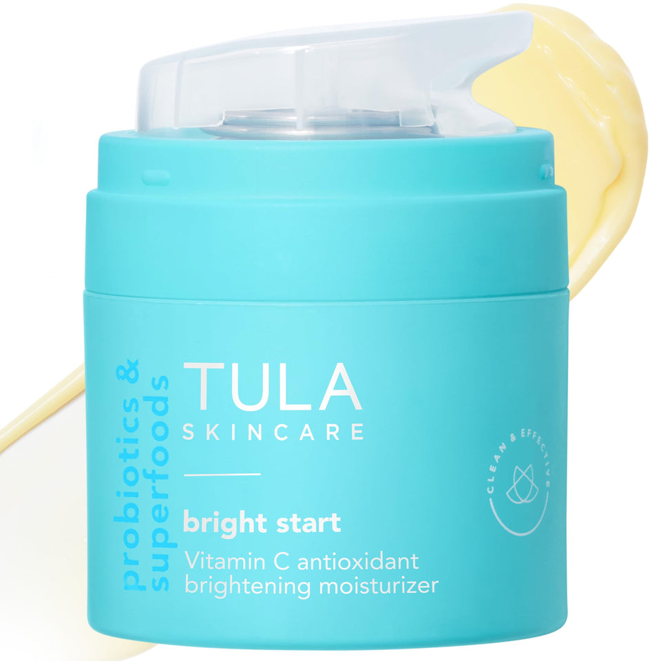 TULA Bright Start front packaging showing product and branding for clear identification and trust
