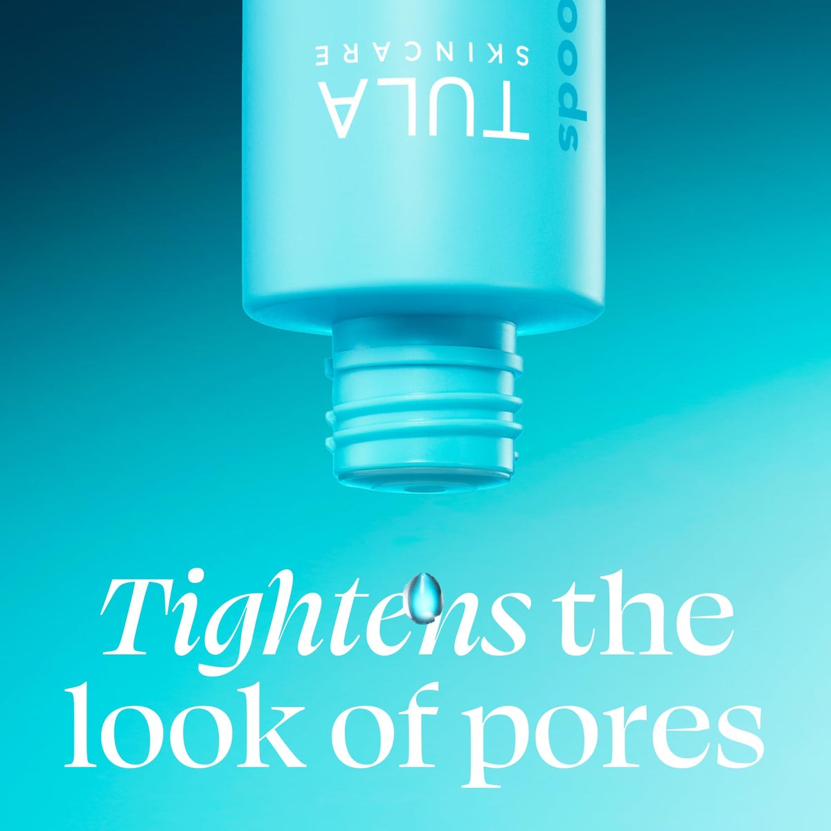 TULA clarifying tonic pouring texture that illustrates lightweight feel