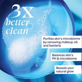 TULA full size and travel size cleanser duo for at-home and travel convenience