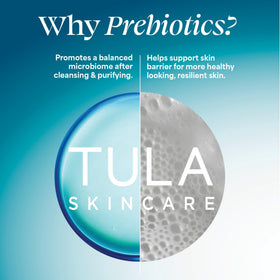 TULA cleanser staged in bathroom to show daily routine convenience