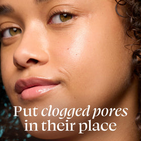 TULA Clear Up gel texture close-up illustrating lightweight, fast-absorbing formula benefit