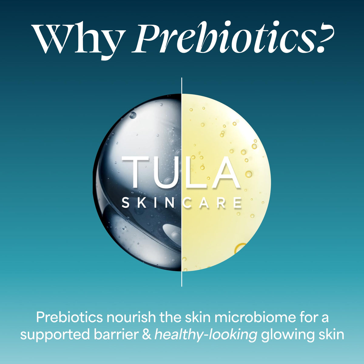 TULA drops spreading on skin, visualizes fast absorption and even tone benefit