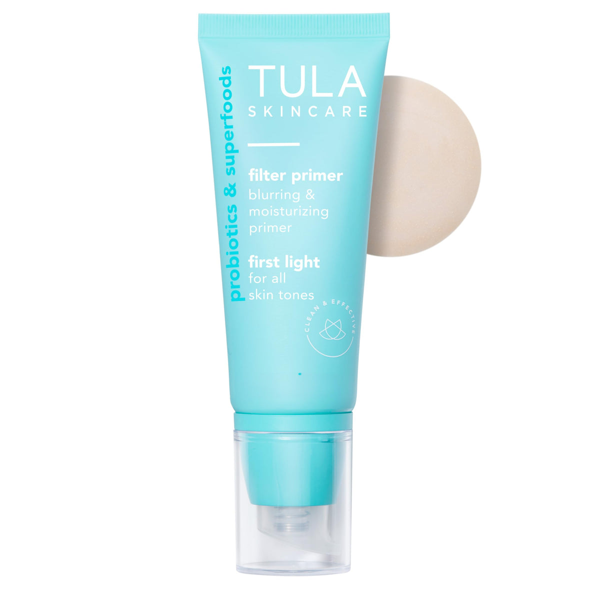 TULA front packaging showing product tube and label for instant blur benefit
