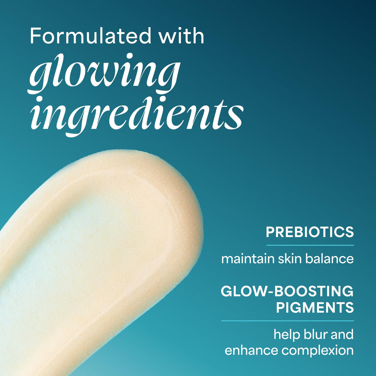 TULA on-skin swatch showing First Light tint and brightening benefit