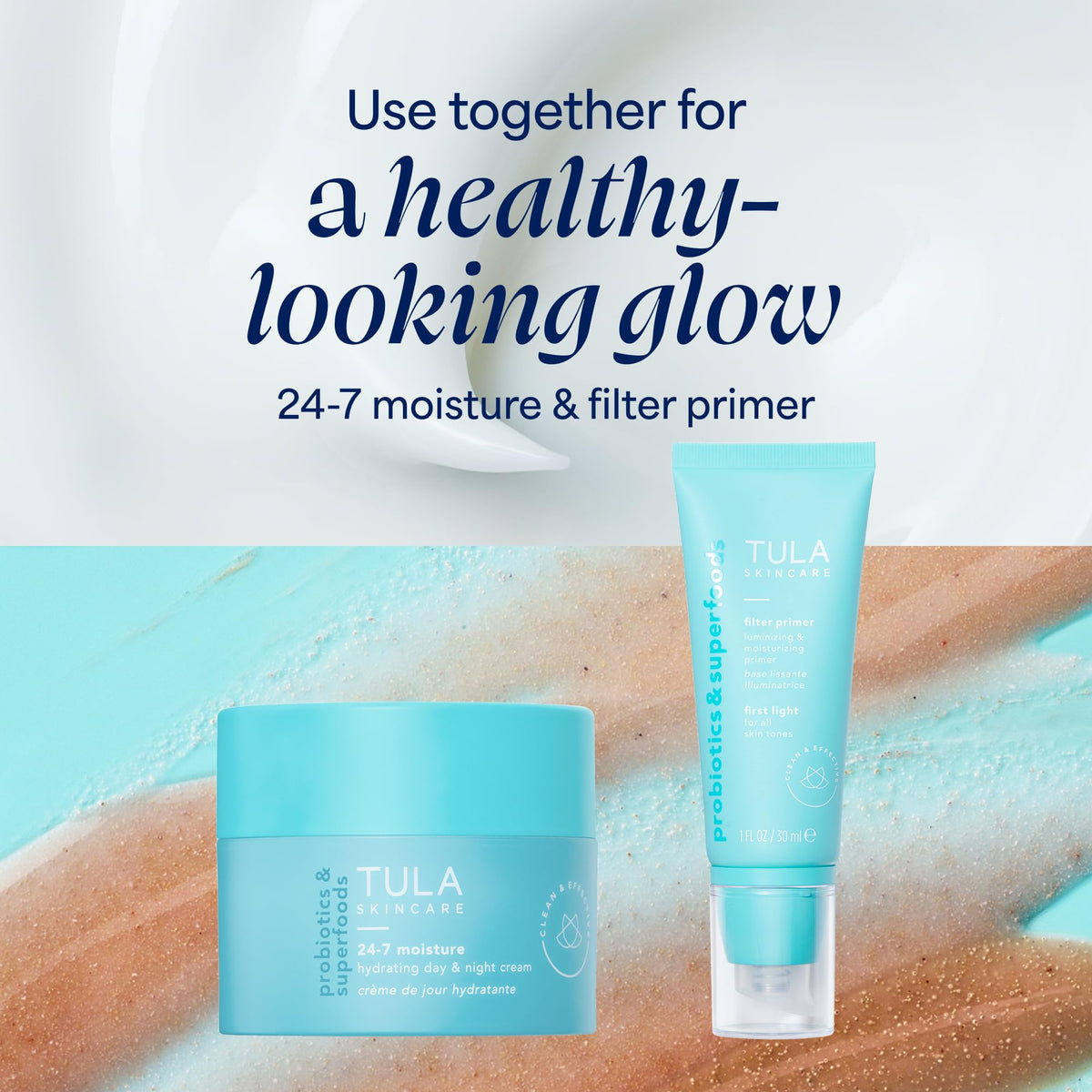 TULA Luna label close-up with ingredient callouts, highlights prebiotic and licorice benefit