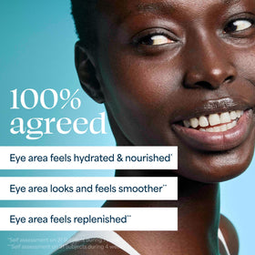 TULA applying balm under eye to brighten and reduce puffiness instantly