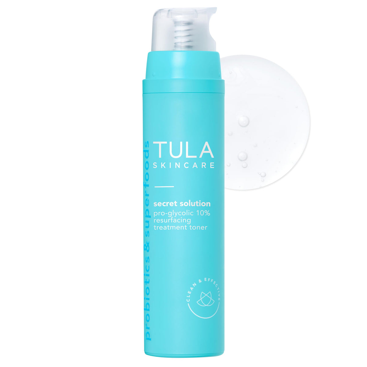 TULA front bottle shot showing packaging and product name for clear identification and trust
