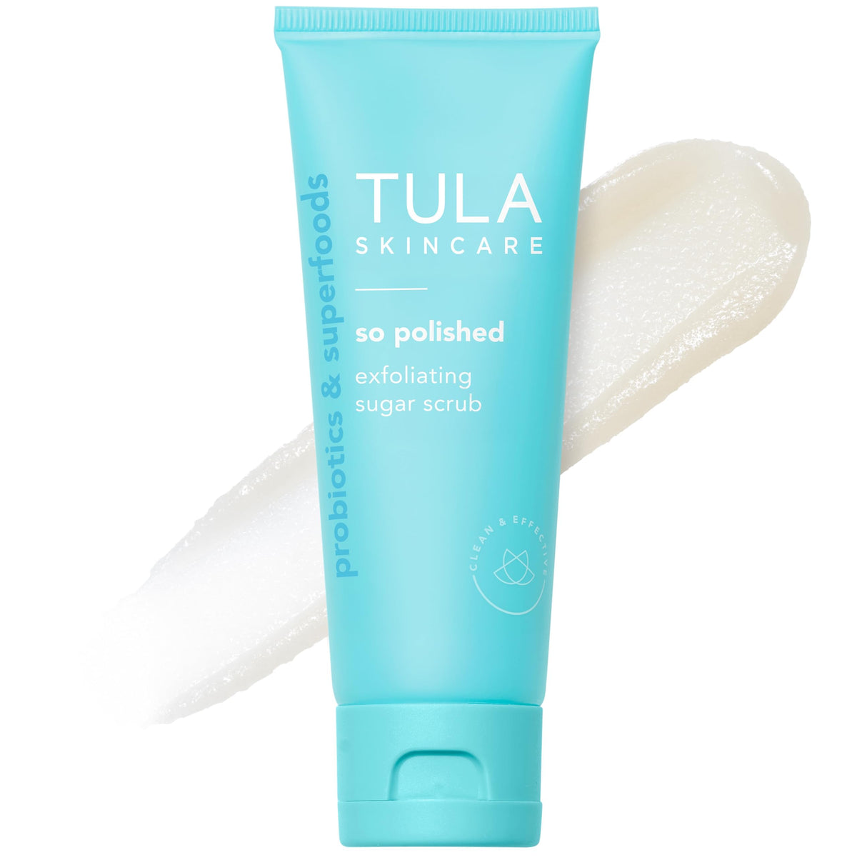 TULA front jar showing product packaging and compact travel-friendly size