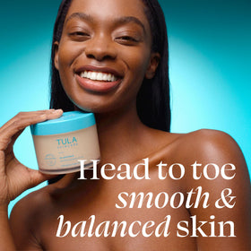 TULA sugar scrub texture close-up highlighting large sugar crystals and creamy coconut oil