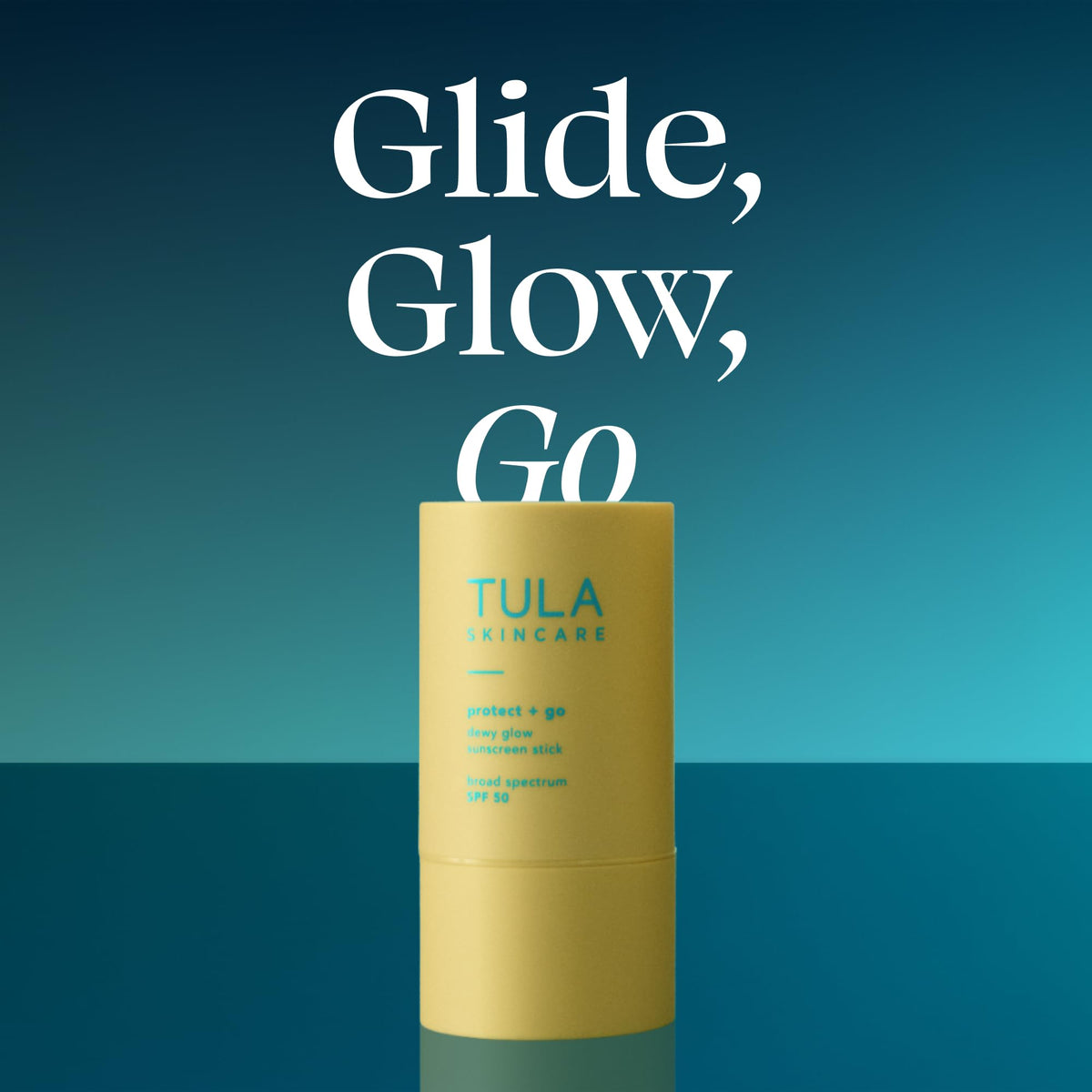 TULA gel texture swatch highlighting smooth, non-greasy finish benefit