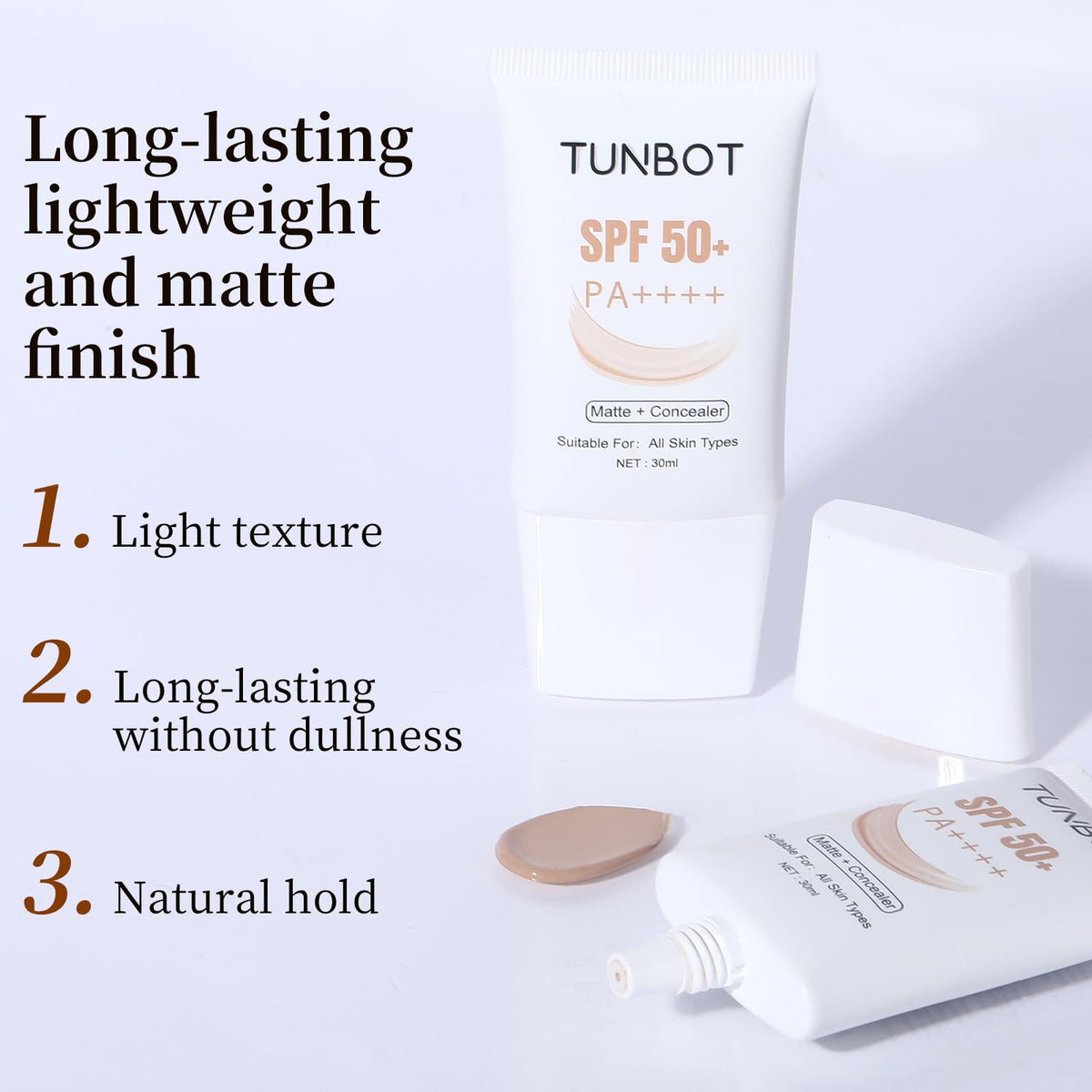 Tunbot application on hand demonstrating coverage and lightweight feel