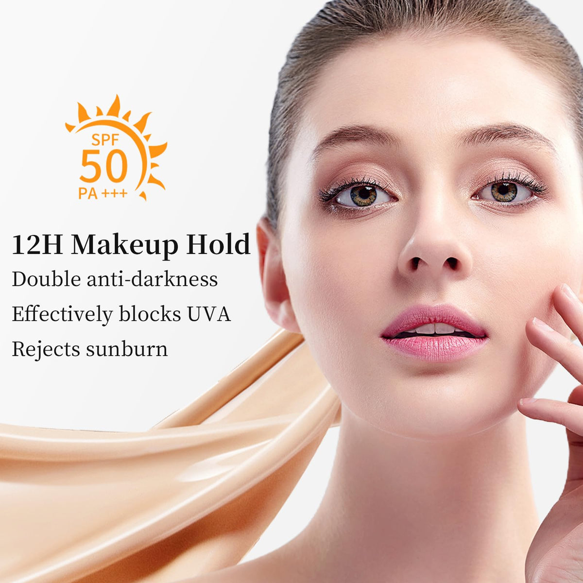 Tunbot label close-up displaying SPF 50 and ingredient clarity