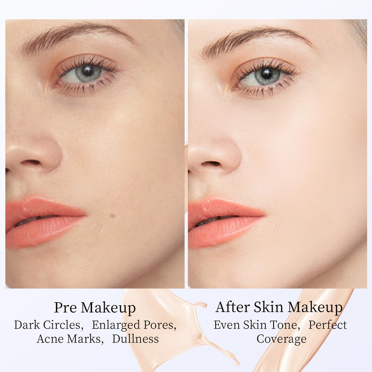 Tunbot lifestyle daytime use showing makeup staying fresh outdoors