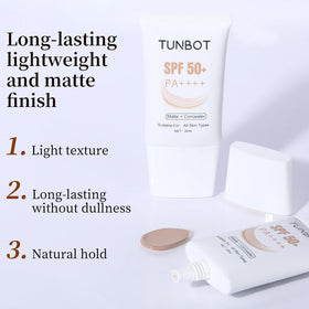 Tunbot multiple shade swatches on wrist for easy shade matching