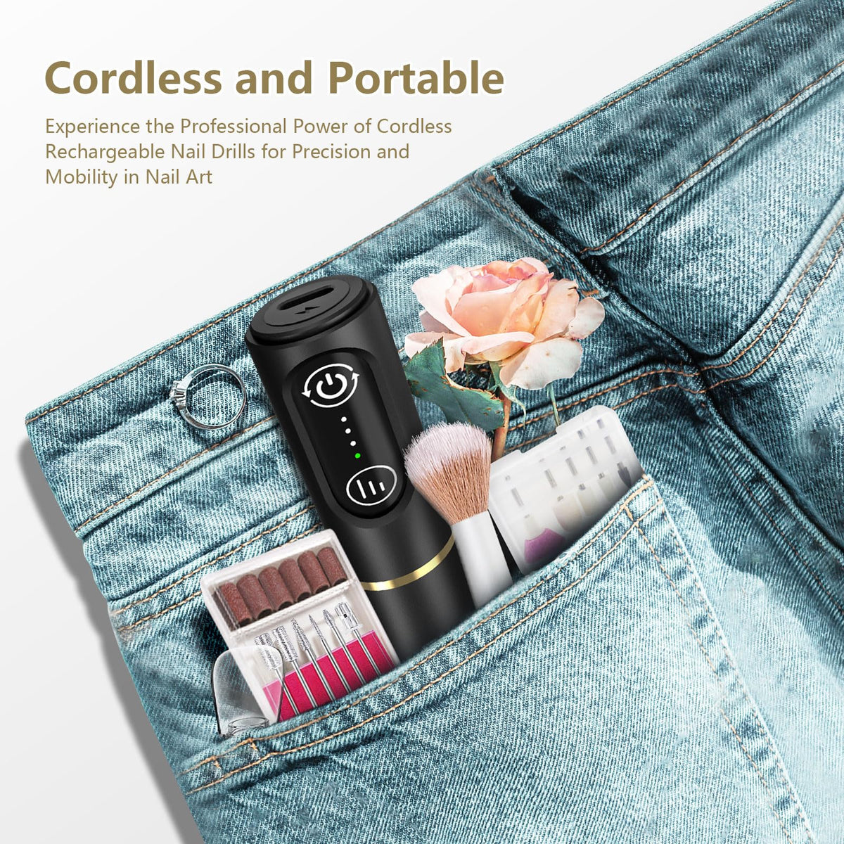 TUOBEO dust-proof cap and brush detail for easy cleanup and hygienic maintenance