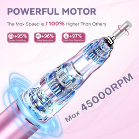 TUOBEO close-up of aluminum alloy handpiece highlighting cooling vents and comfortable grip benefit