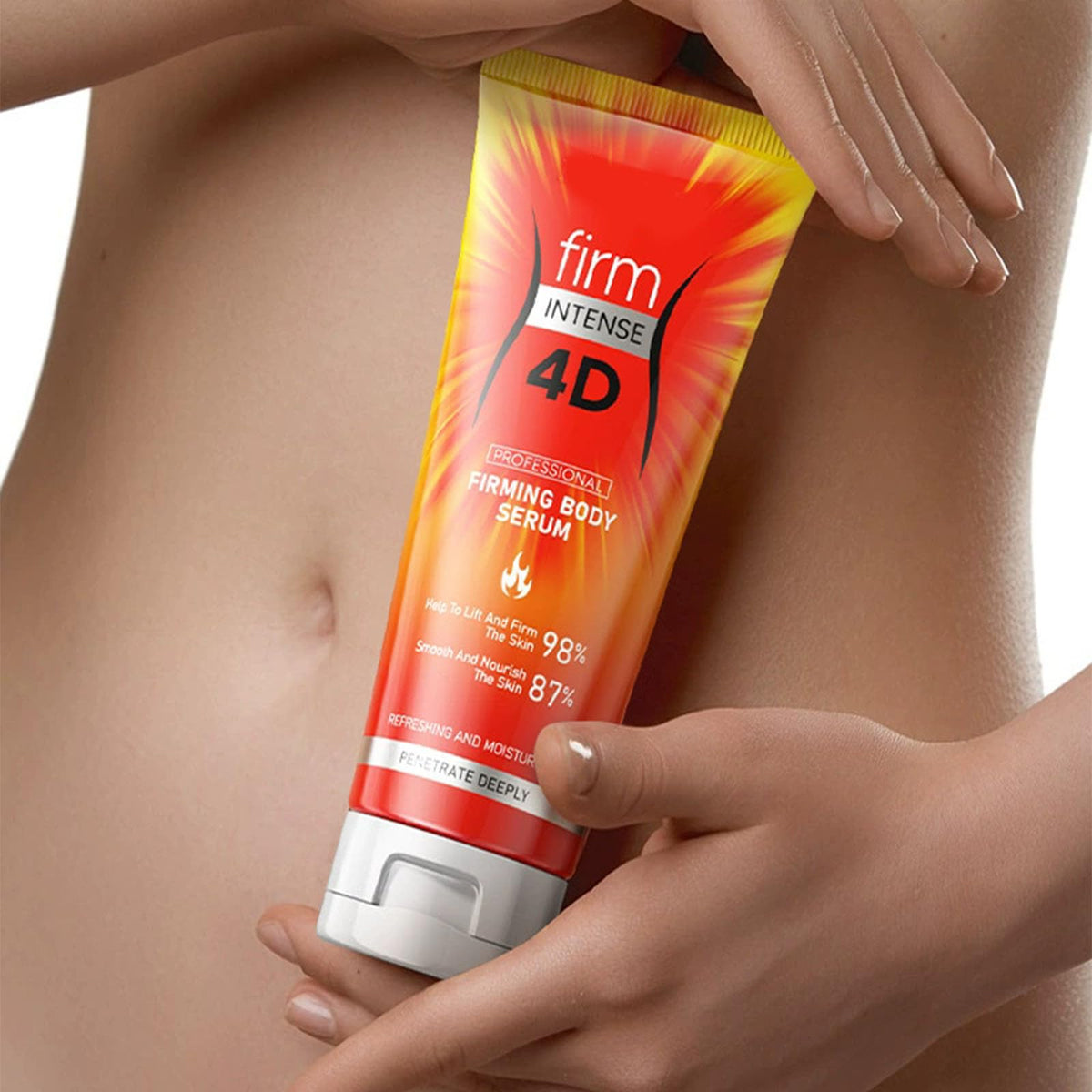 TUOSHITONG application on belly demonstrating targeted massage benefit