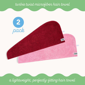 Turbie Twist twist-and-loop fastening detail that secures the wrap