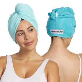Turbie Twist microfiber close-up displaying plush fibers for fast absorption