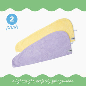 Turbie Twist twist-and-button closure detail showing secure hold and easy fastening