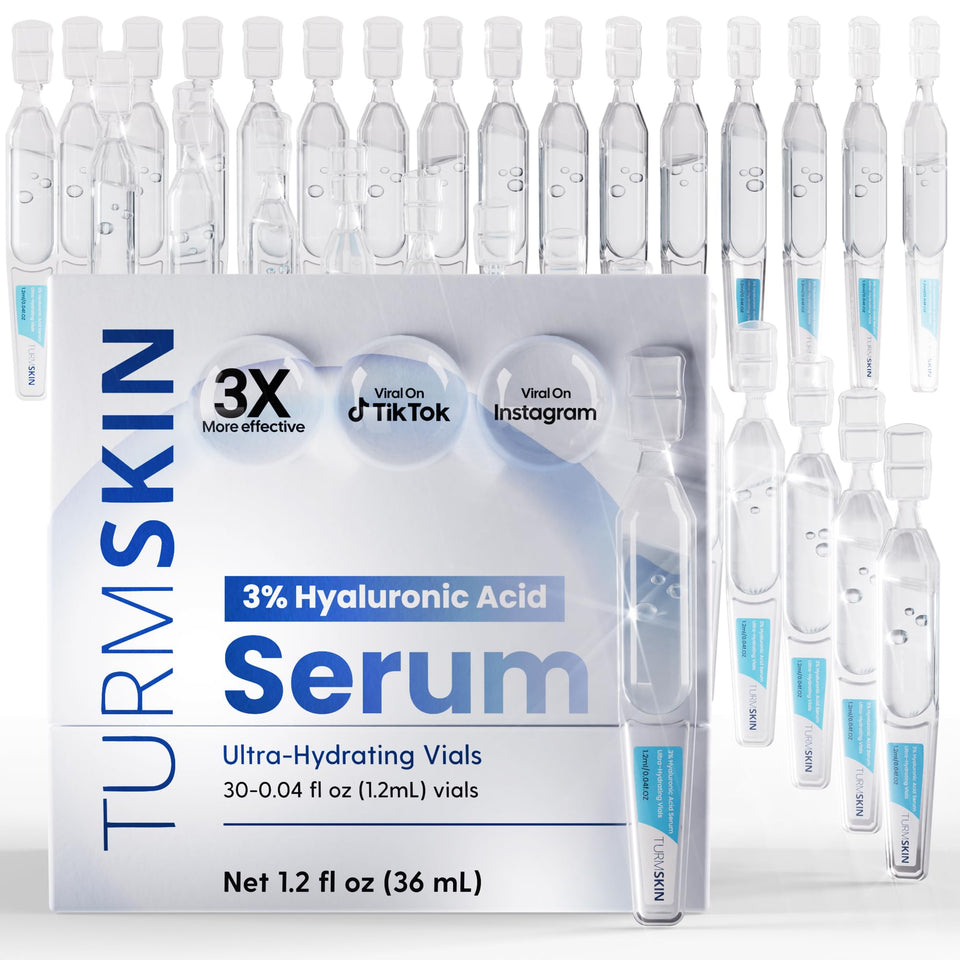 turmskin front packaging showing ampoule box and hygienic vials for easy use and storage