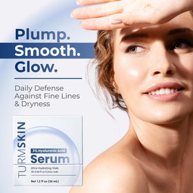 turmskin close up of a single PE vial highlighting hygienic design and quick application