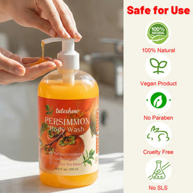 Tuteshow back label with ingredient list for transparency and ingredient benefits
