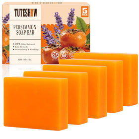 Tuteshow front packaging showing five deodorizing bars, highlights value