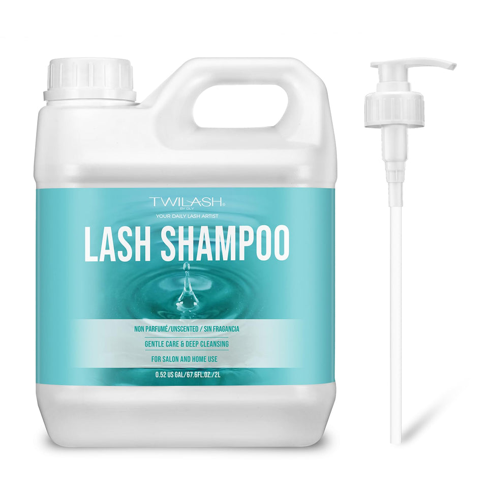 TWILASH BY DLY front bottle showing 2L refill and clear benefits