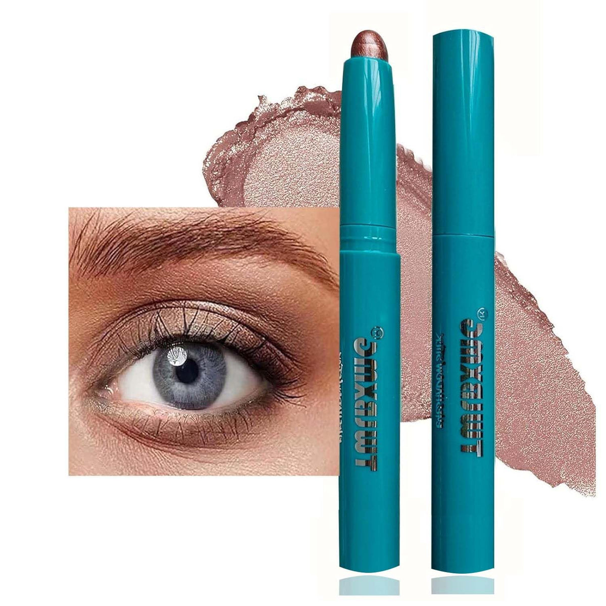 TWLBXMG eyeshadow stick front view showing sleek retractable design and easy use
