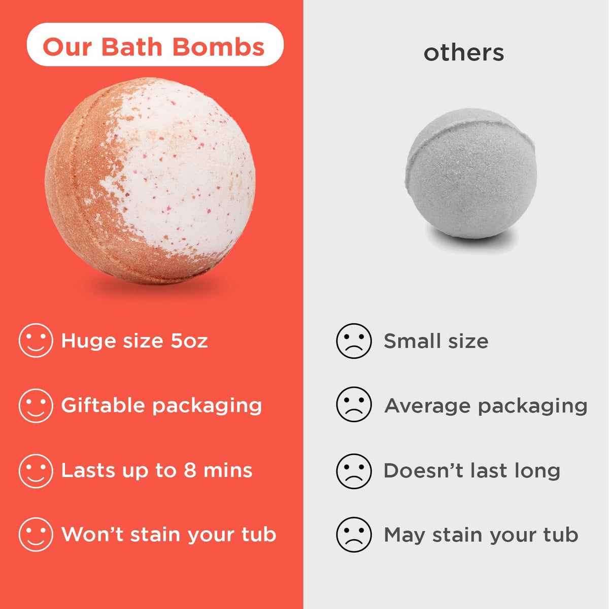 Two Sisters bath bomb held in hand for size comparison, ideal for toddlers