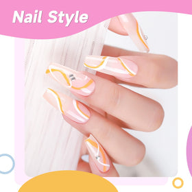 TWOEIGHT row of painted nail tips displaying 12 colors for easy color selection