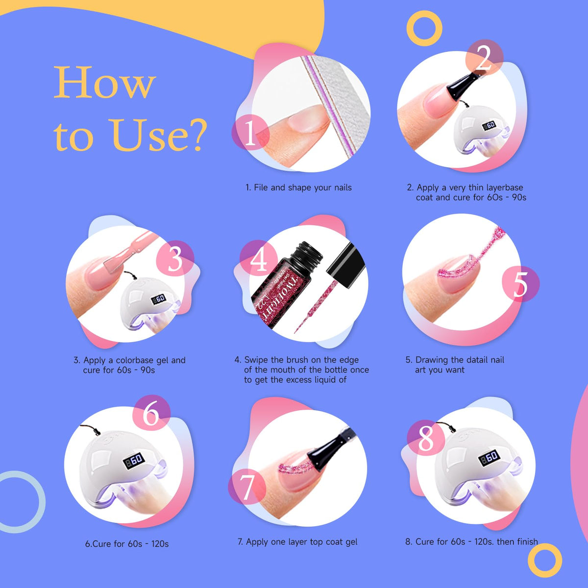 TWOEIGHT lifestyle party manicure showcasing sparkling nails for special events