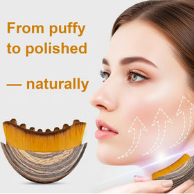 TWPER stainless steel gua sha close-up highlighting smooth edge for sculpting