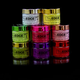 Tyche TruEDGE label and ingredient list view highlighting natural black castor oil
