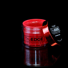 Tyche TruEDGE texture close-up revealing smooth pomade for non-flaky styling