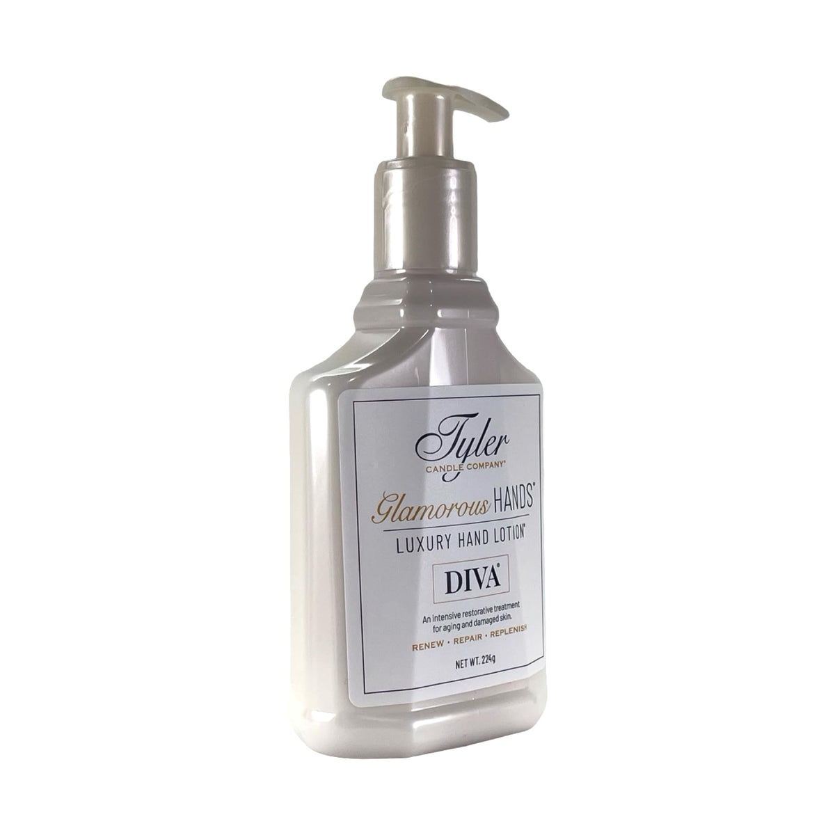 Tyler Candle Company Diva cream texture on hand demonstrating smooth hydration