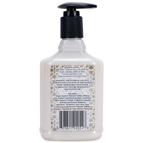 TYLER CANDLE COMPANY Glamorous Hands pump dispenses creamy lather demonstrating gentle cleansing and moisturizing benefits