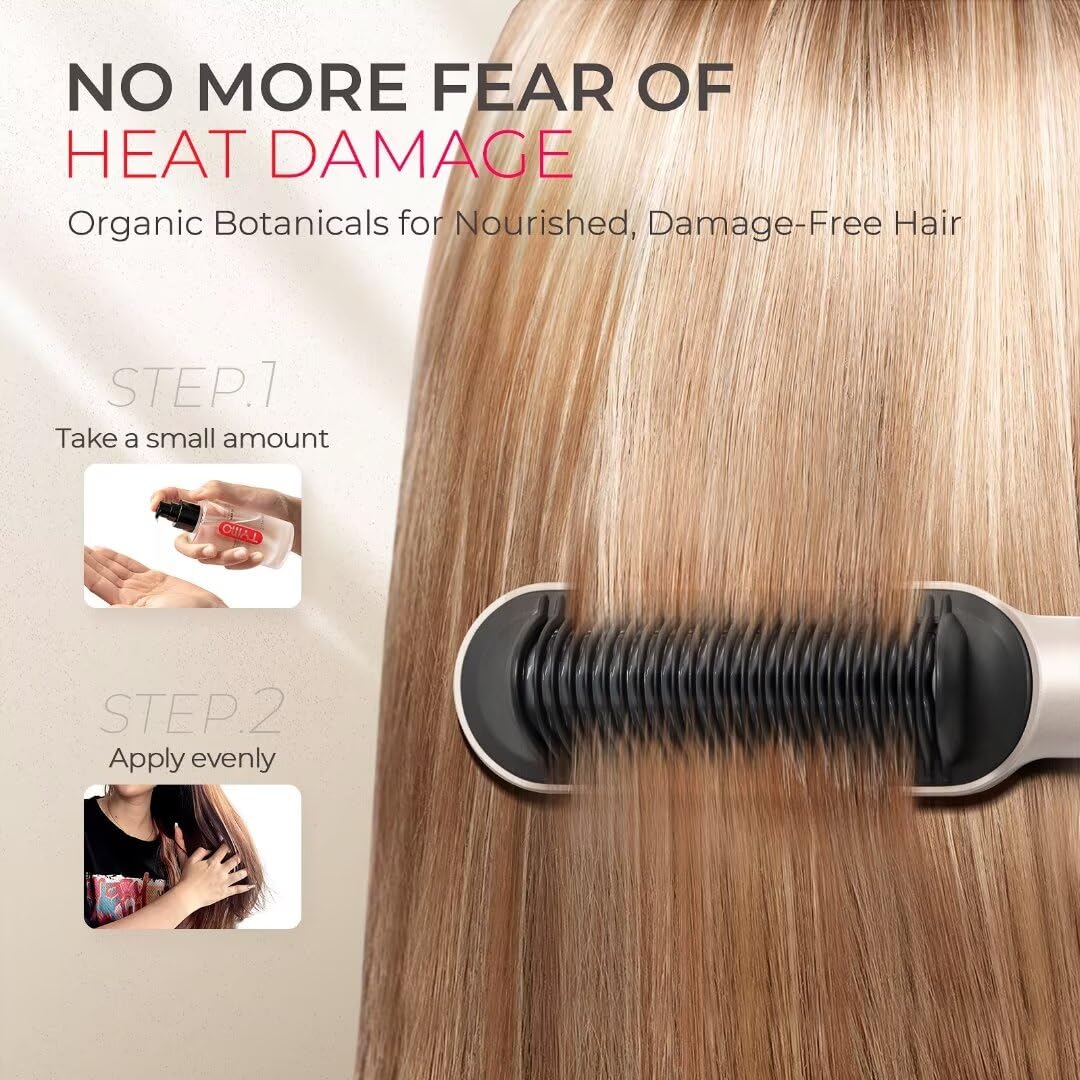 TYMO being applied to damp hair to hydrate and reduce frizz instantly