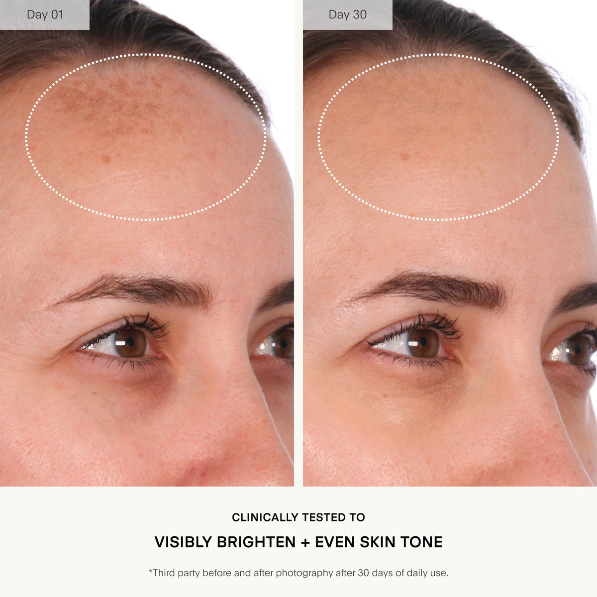 U Beauty ingredient label close-up showing active skincare components