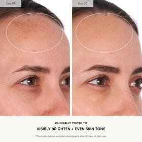 U Beauty ingredient label close-up showing active skincare components