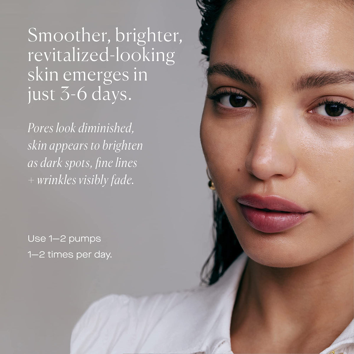 U Beauty ingredients flatlay with Vitamin C and retinol for brightening