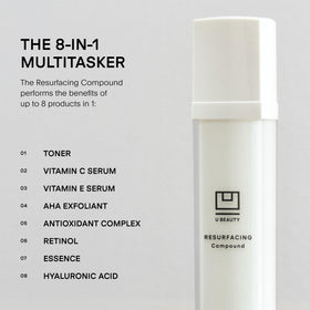 U Beauty pump dispenser demonstrating precise, mess-free dosing