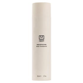 U Beauty front packaging showing serum bottle and clear labeling for effective resurfacing