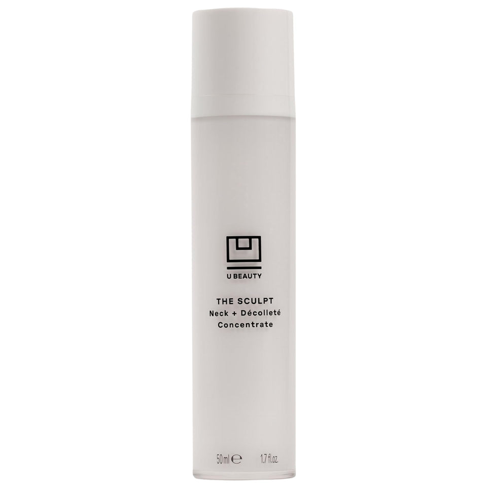 U Beauty product front packaging showing elegant bottle and benefit