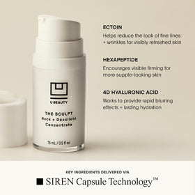 U Beauty visual of SIREN Capsules to highlight targeted antioxidant delivery