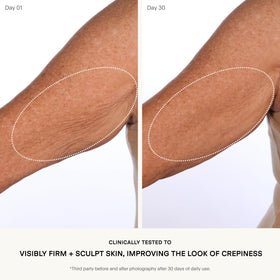 U Beauty label close-up highlighting active ingredients and formulation benefits on packaging