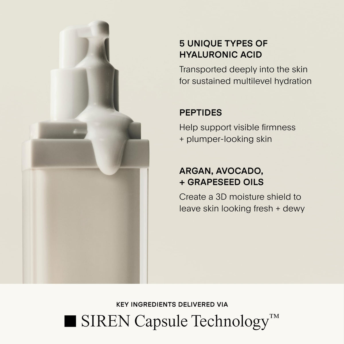 U Beauty cream spread on hand demonstrating quick absorption and softness