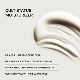 U Beauty cream texture scooped to show rich, non-greasy moisturizing feel